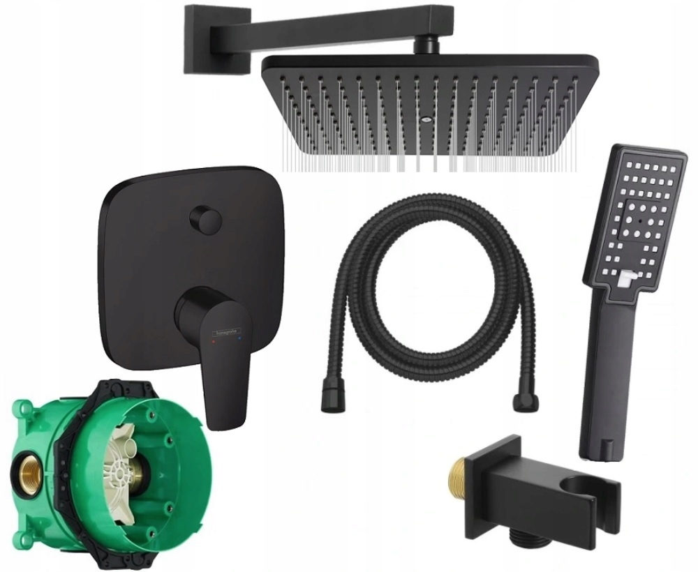 Hansgrohe Talis E vaňová podomietková batéria čierna + 4 ďalšie produkty